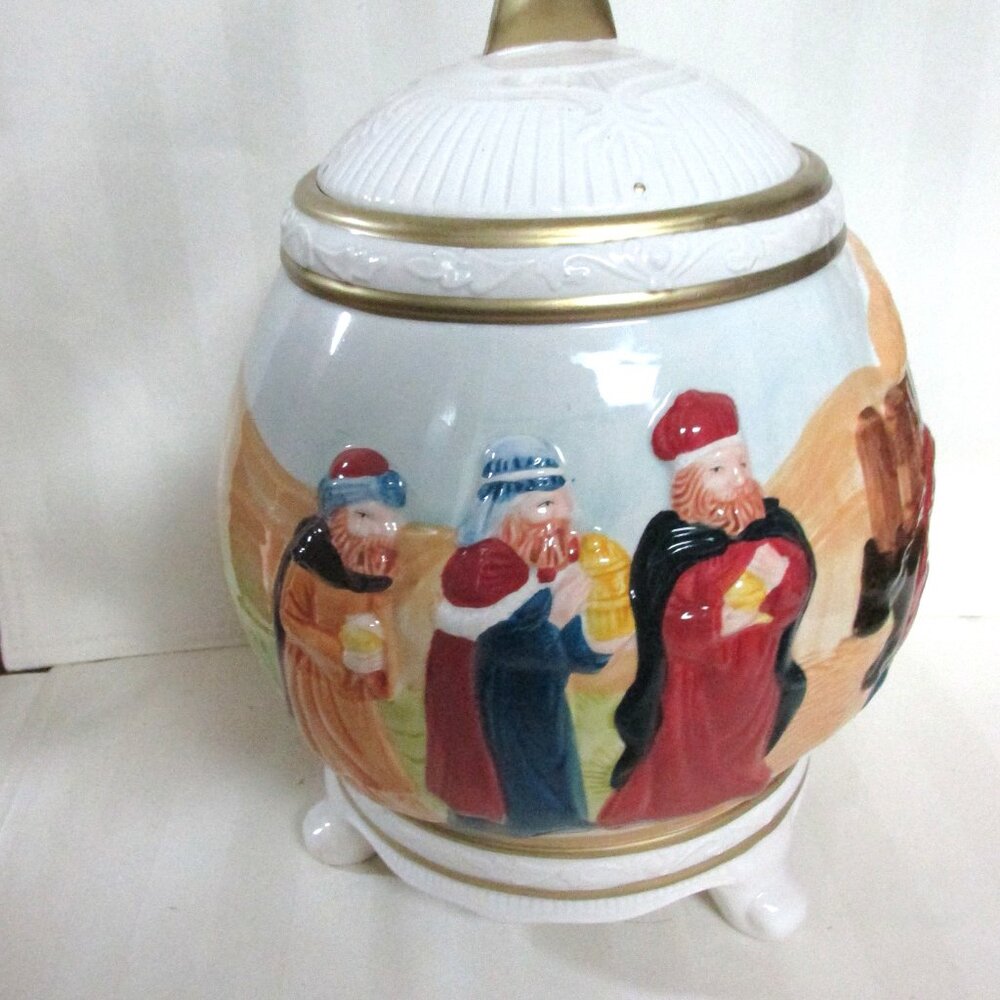 Jay Imports Christmas Nativity Cookie Jar no box